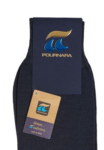 Κάλτσα ανδρική μάλλινη Pournara Premium PRN158-Μπλε