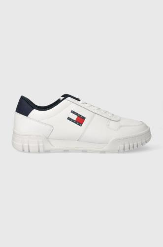 Αθλητικά Tommy Jeans TJM CUPSOLE ESS χρώμα: άσπρο, EM0EM01396