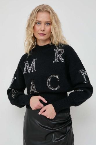 Μάλλινο πουλόβερ Marciano Guess γυναικεία, χρώμα: μαύρο