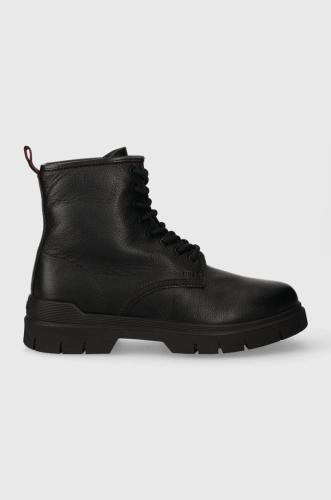 Δερμάτινα παπούτσια HUGO Ryan χρώμα: μαύρο, 50503862 F350503862