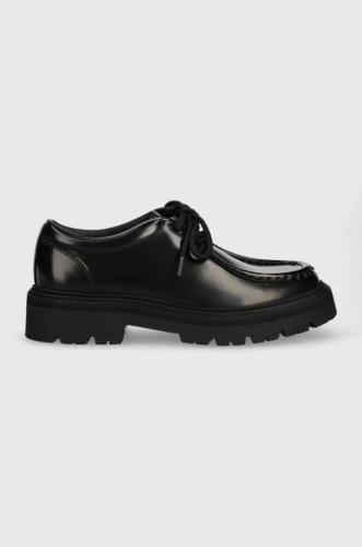 Δερμάτινα κλειστά παπούτσια GARMENT PROJECT Spike Lace χρώμα: μαύρο, GPW2367