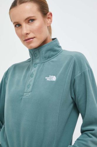 Αθλητική μπλούζα The North Face Homesafe Snap Neck χρώμα: πράσινο