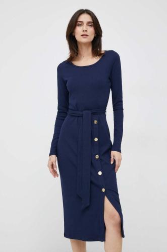 Φόρεμα Lauren Ralph Lauren χρώμα: ναυτικό μπλε