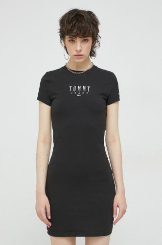 Φόρεμα Tommy Jeans χρώμα: μαύρο