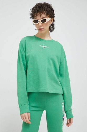Μπλούζα Tommy Jeans χρώμα: πράσινο