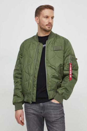 Μπουφάν bomber Alpha Industries MA-1 ALS ανδρικό, χρώμα: πράσινο