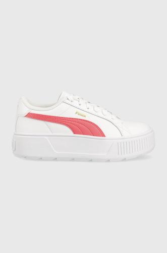 Παιδικά αθλητικά παπούτσια Puma Karmen L Jr χρώμα: άσπρο