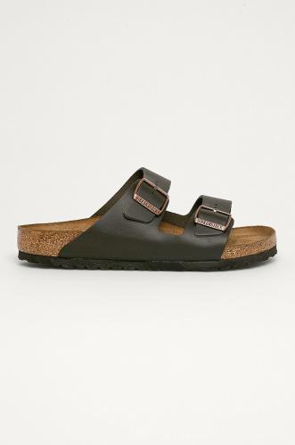 Δερμάτινες παντόφλες Birkenstock Arizona χρώμα: καφέ, 51101