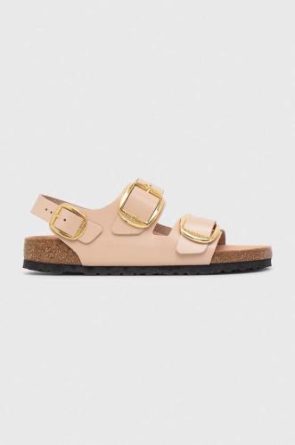 Δερμάτινα σανδάλια Birkenstock Milano BB χρώμα: μπεζ, 1026484