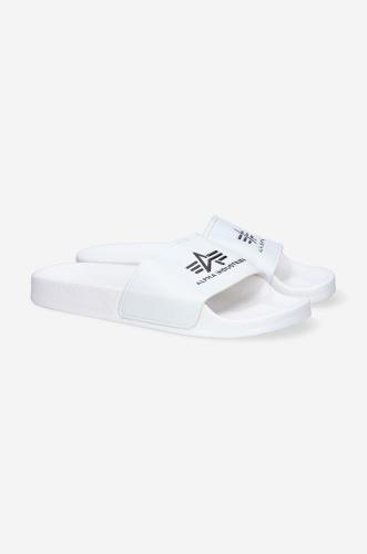 Παντόφλες Alpha Industries Slider χρώμα: άσπρο