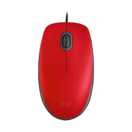 LogitechMOUSE LOGITECH M110 SILENT WIRED RED