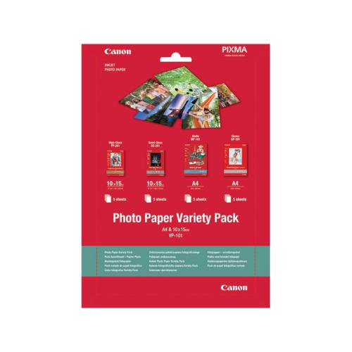 CanonPHOTO PAPER CANON VARIETY PACK A4 +10X15
