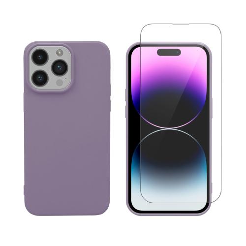 Redshield iPhone 14 Pro Max TPU & Tempered Glass Purple