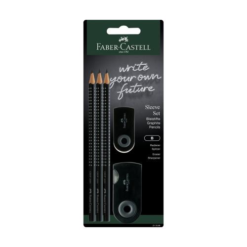 Faber Castell Grip Μολύβι - Γόμα - Ξύστρα 217059