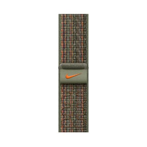 Apple 41mm Sequoia/Orange Nike Sport Loop Λουράκι Smartwatch