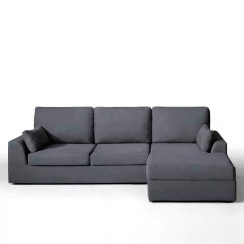 Γωνιακός καναπές-κρεβάτι από βαμβάκι Μ171xΠ267xΥ85cm