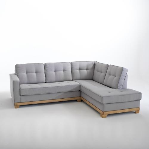Γωνιακός καναπές-κρεβάτι από πολυέστερ τεχνολογίας Bultex Μ85xΠ218xΥ81cm