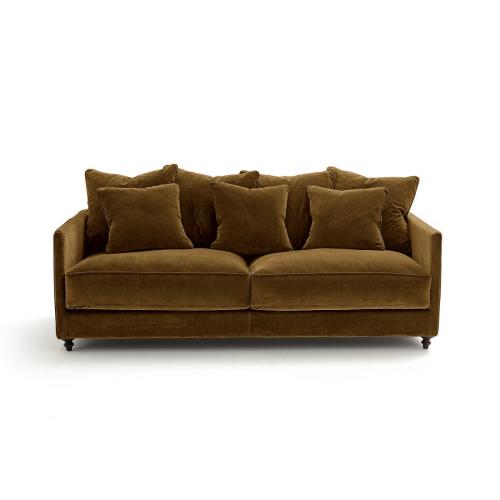 Πτυσσόμενος καναπές από βελούδο Μ105xΠ204xΥ93cm
