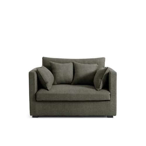 Διθέσιος καναπές βαμβάκι-λινό Μ110xΠ130xΥ85cm
