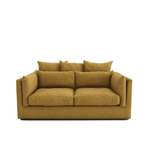 Τριθέσιος καναπές-κρεβάτι με ταπετσαρία ανάγλυφης ύφανσης Μ100xΠ188xΥ92cm
