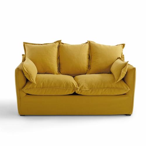 Πτυσσόμενος καναπές-κρεβάτι από βαμβάκι λινό με τεχνολογία Bultex Μ91xΠ166xΥ90cm