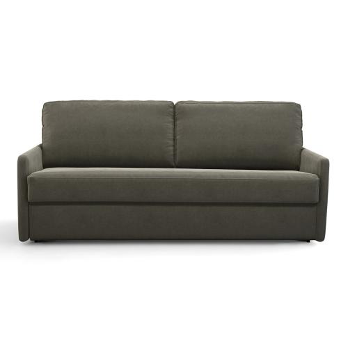 Καναπές-κρεβάτι από βελούδο με στρώμα αφρού Μ98xΠ156xΥ90cm