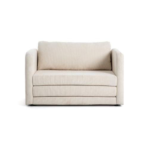 Καναπές-κρεβάτι με κοτλέ ταπετσαρία Μ76xΠ119xΥ79cm