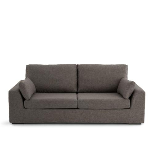 Καναπές-κρεβάτι με μελανζέ ανάγλυφη ταπετσαρία