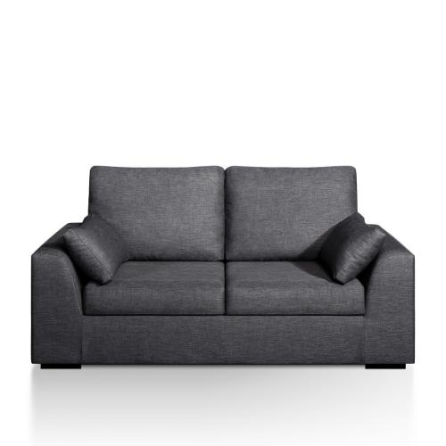Καναπές-κρεβάτι με μελανζέ ανάγλυφη ταπετσαρία Μ96xΠ170xΥ85cm