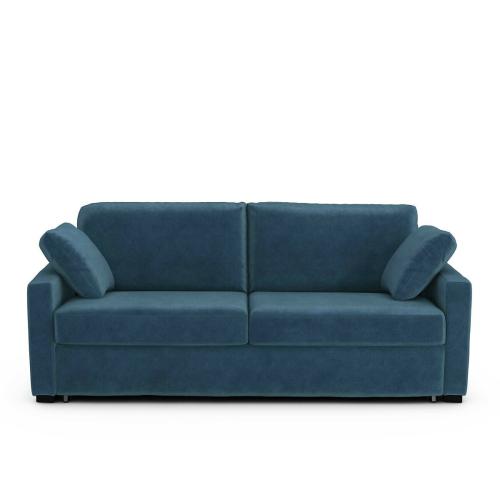 Καναπές-κρεβάτι από βελούδο με λάτεξ στρώμα