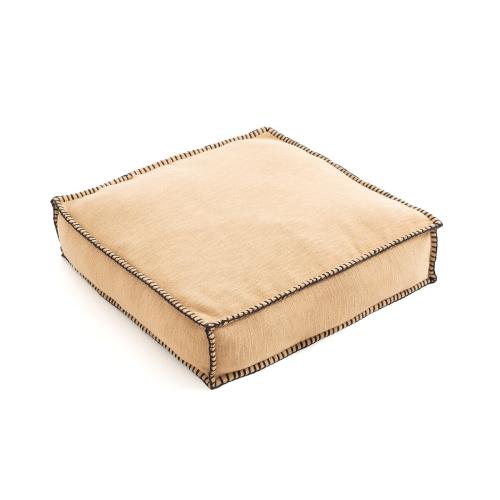 Βαμβακερό μαξιλάρι δαπέδου με ψαθωτή ύφανση 50x50x10cm