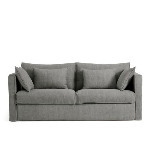 Πτυσσόμενος καναπές-κρεβάτι από βαμβάκι λινό Μ98xΠ187xΥ87cm