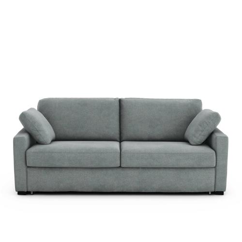 Καναπές-κρεβάτι με ανάγλυφη ταπετσαρία και στρώμα αφρού Μ98xΠ165xΥ85cm