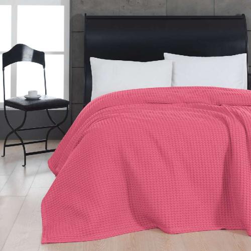 ΠΙΚΕ ΥΠΕΡΔΙΠΛΗ WAFFLE ART 1990 FUCHSIA 230X240 ΦΟΥΞ BEAUTY HOME