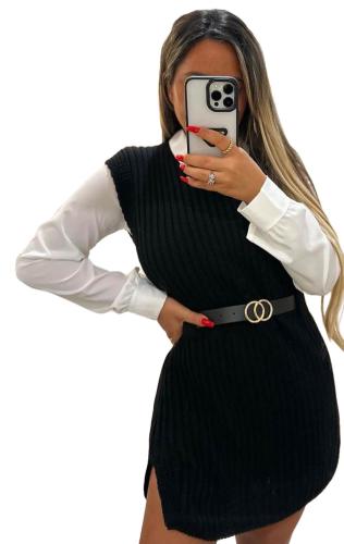 Φόρεμα & Πουκάμισο - Μαύρο - LC9364-Μαύρο-One Size