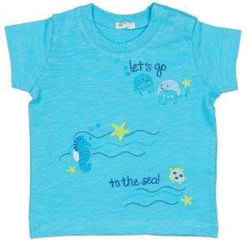 T-SHIRT BENETTON SUMMER HIM ΣΙΕΛ (62 CM)-(3-6 ΜΗΝΩΝ)