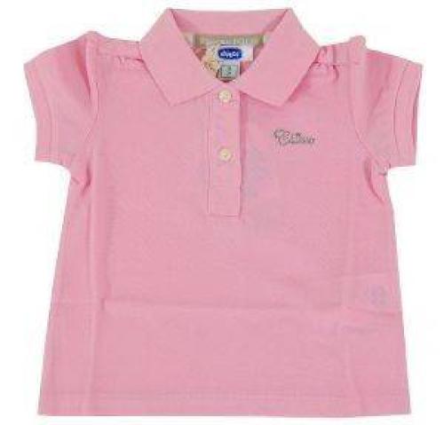 POLO T-SHIRT CHICCO ΡΟΖ (68ΕΚ.)-(6-9 ΜΗΝΩΝ)