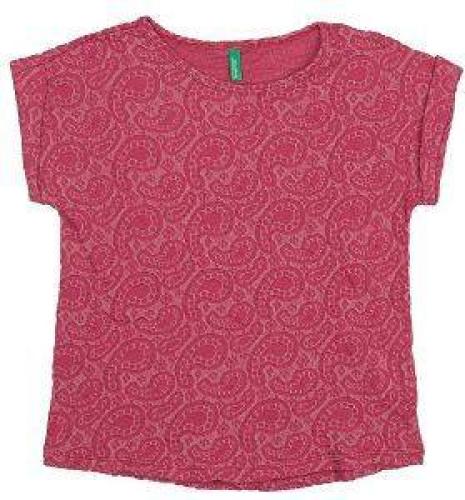 T-SHIRT BENETTON GRAFT GIRL ΜΠΟΡΝΤΩ/ΦΟΥΞΙΑ (82 CM)-(1-2 ΕΤΩΝ)