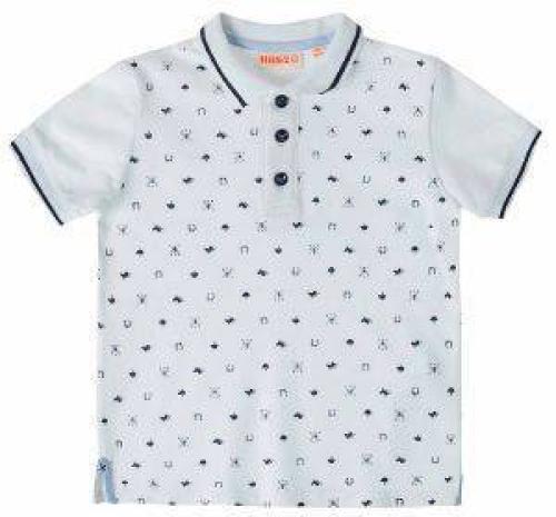 POLO T-SHIRT UBS2 E219342-999 ΛΕΥΚΟ/ΜΠΛΕ (5 ΕΤΩΝ)-(110 CM)