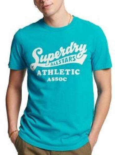 T-SHIRT SUPERDRY OVIN VINTAGE HOME RUN M1011469A ΤΥΡΚΟΥΑΖ