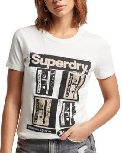 T-SHIRT SUPERDRY OVIN VINTAGE LO-FI POSTER W1011090A ΕΚΡΟΥ