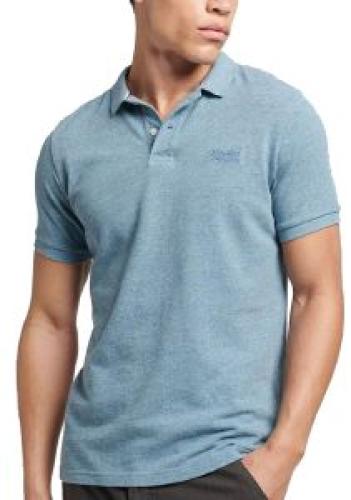 T-SHIRT POLO SUPERDRY OVIN CLASSIC PIQUE M1110343A ΓΑΛΑΖΙΟ