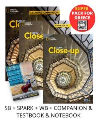 NEW CLOSE-UP B2+ SUPER PACK FOR GREECE (STUDENTS BOOK- SPARK - WORKBOOK - COMPANION -TESTBOO- NOTEBOOK)