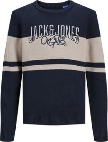 ΜΠΛΟΥΖΑ ΜΑΚΡΥΜΑΝΙΚΗ JACK - JONES 12243468 JORTRIBECA ΣΚΟΥΡΟ ΜΠΛΕ/ΛΕΥΚΟ(164 CM)(14 ΕΤΩΝ)