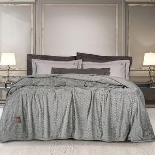 ΚΟΥΒΕΡΤΑ ΥΠΕΡΔΙΠΛΗ GPC FLEECE 2496 ΓΚΡΙ 220X240CM