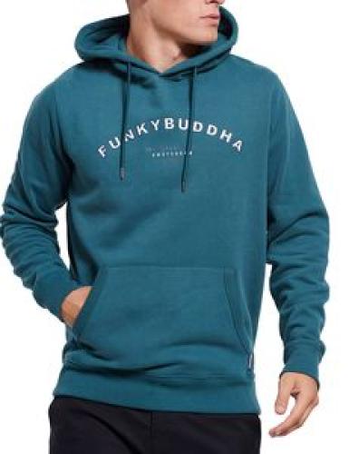 HOODIE FUNKY BUDDHA FBM008-056-06 ΠΡΑΣΙΝΟ