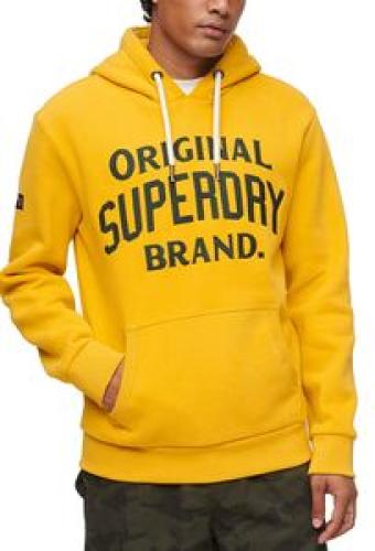 HOODIE SUPERDRY OVIN ATHLETIC SCRIPT GRAPHIC M2013154A 1LI ΚΙΤΡΙΝΟ