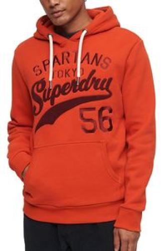 HOODIE SUPERDRY OVIN ATHLETIC SCRIPT GRAPHIC M2013154A 8UX ΠΟΡΤΟΚΑΛΙ