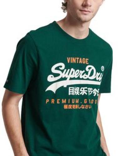 T-SHIRT SUPERDRY OVIN CLASSIC VL HERITAGE M1011747A ΠΡΑΣΙΝΟ