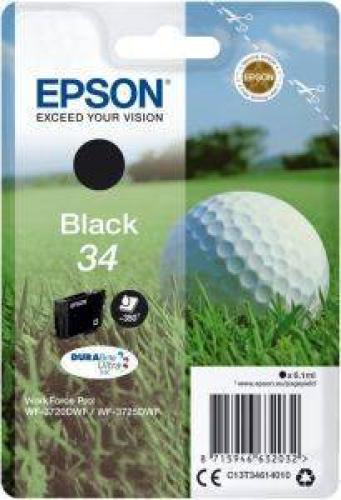 ΓΝΗΣΙΟ ΜΕΛΑΝΙ EPSON NO 34 BLACK ΜΕ OEM:C13T34614010